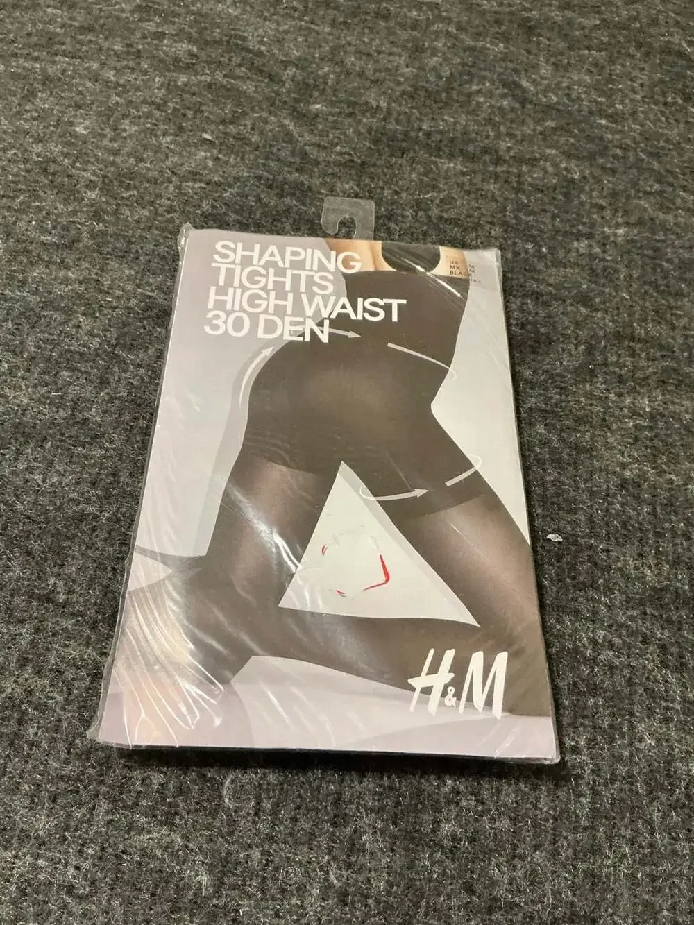 H&M Shaping Tights High Waist 30 Denier in Black Size M